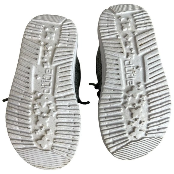 Hey Dude Wally Toddler Shoes Linen Stone Gray Slip On Size K6 M New In Box - Picture 9 of 14
